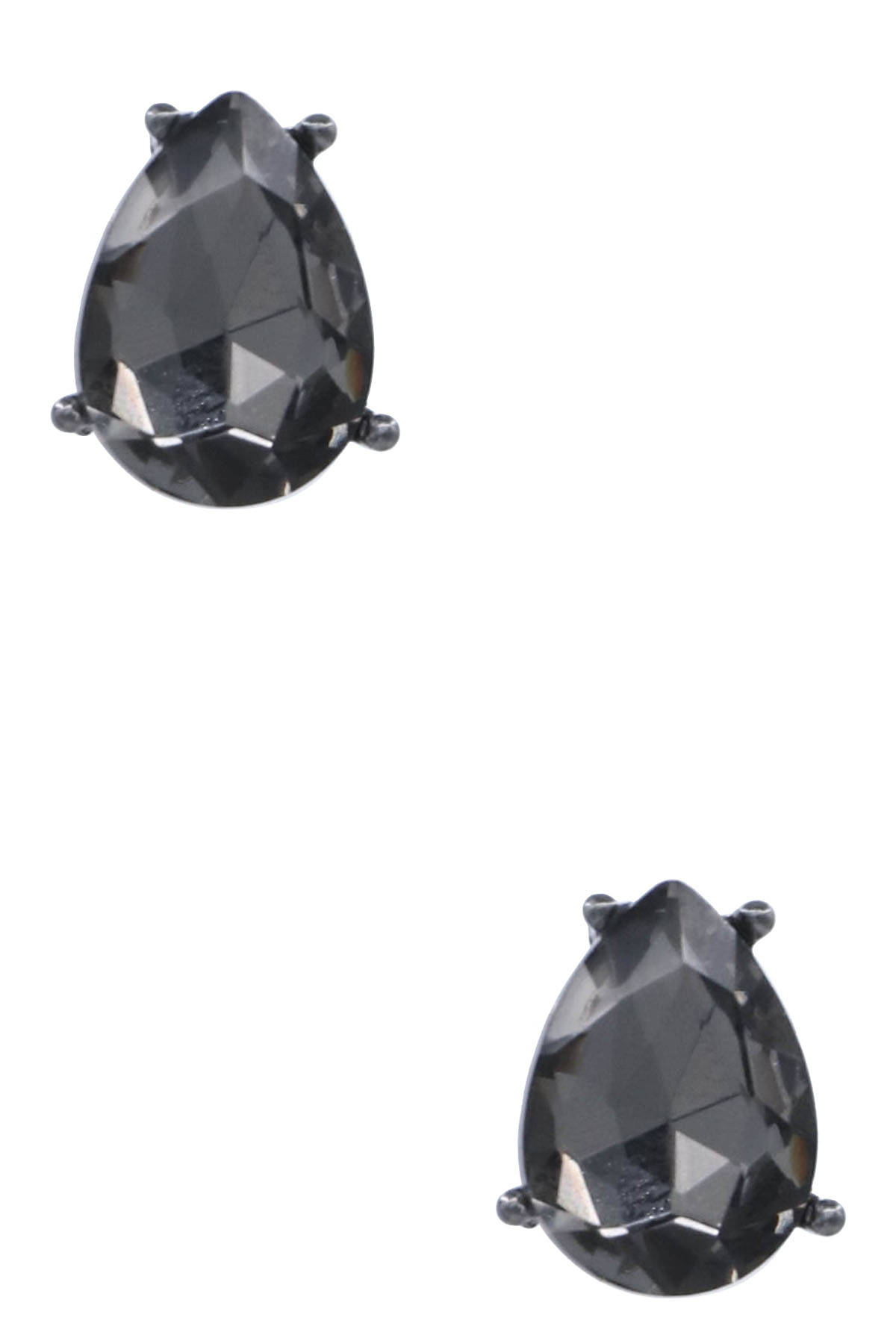 Glass Jewel Teardrop Earrings