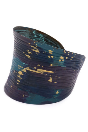 Painted Metal Cuff Bracelet