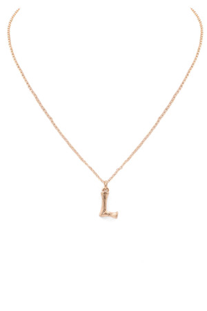 Metal Monogram Necklace