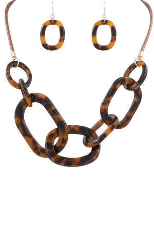 Celluloid Necklace Set