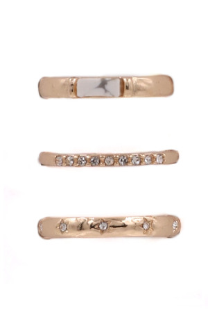 Stone Ring Set