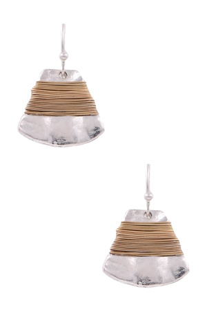 Coil Plaque Earrings