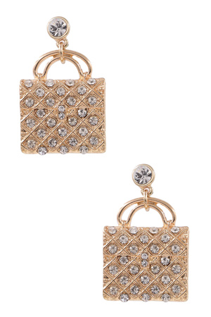 Metal Purse Earrings