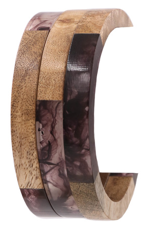 Wood Bangle Bracelet