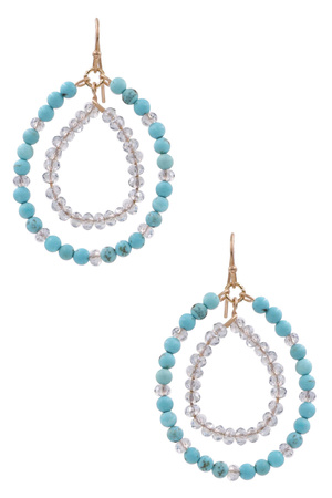 Semi Precious Stone Earrings