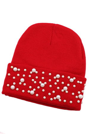 Cream Pearl Beanie