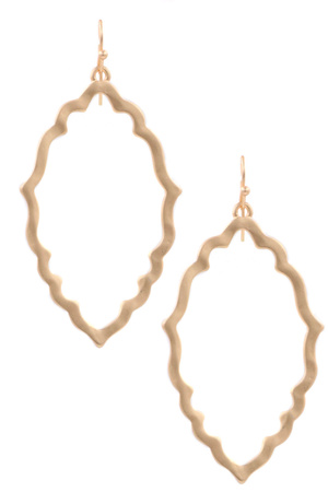 Metal Leaf Moroccan Earrings
