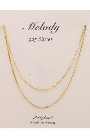 Sterling Silver Layered Dainty Necklace