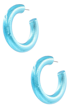 Metal Open Hoop Earrings
