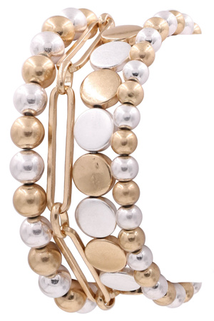 Wood Bead Stretch Bracelet Set