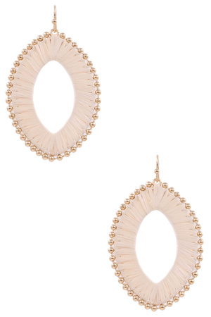 Paper Raffia Drop Earrings