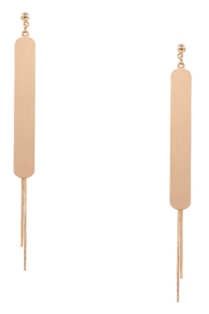 Bar Chain Tassel Drop Earrings