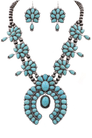 Western Concho Necklace Set