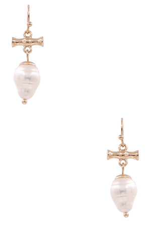 Cream Pearl Drop Earrings