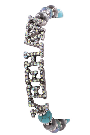 'YEEHAW' Rhinestone Stretch Bracelet