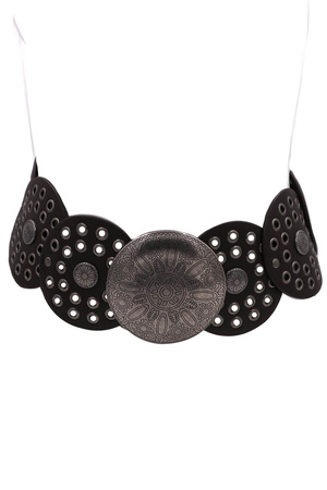 Metal Sun Engraved Waist Belt