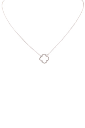 Quatrefoil Rhinestone Pendant Chain