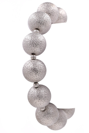 Metal Textured Ball Bracelet