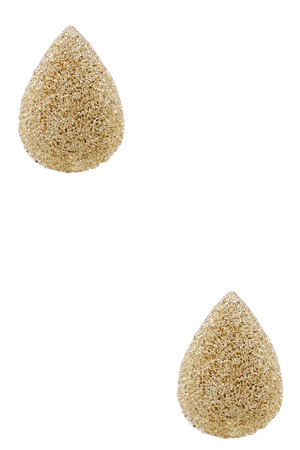 Metal Textured Teardrop Earrings