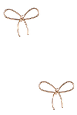Metal Bow Earrings