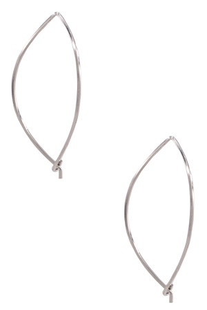 Metal Oval Earrings