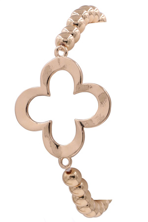 Metal Quatrefoil Stretch Bracelet