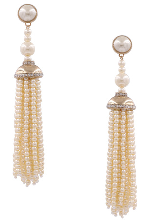 Cream Pearl Drop Earrings