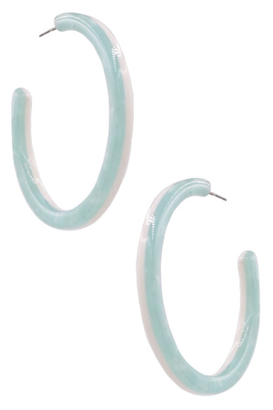 Acetate Reversible Hoop Earrings
