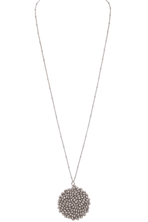 Cluster Bead Long Necklace