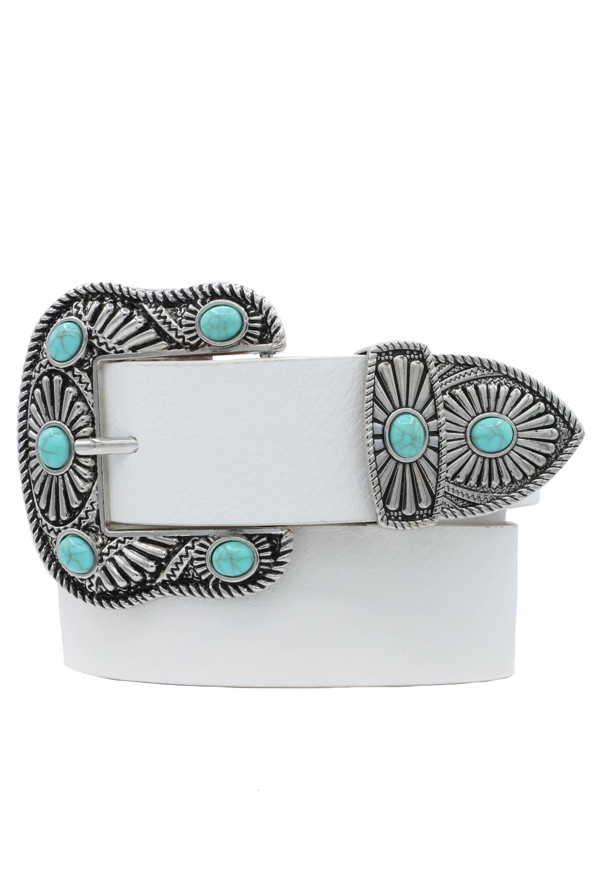 WHITE-TURQUOISE