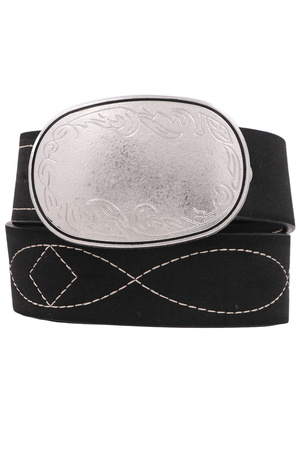 Faintly Etched Stitch Strap Belt