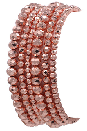 Metallic Multi Layered Stretch Bracelet Set