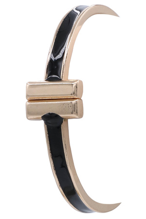 Metal Epoxy Bangle Bracelet