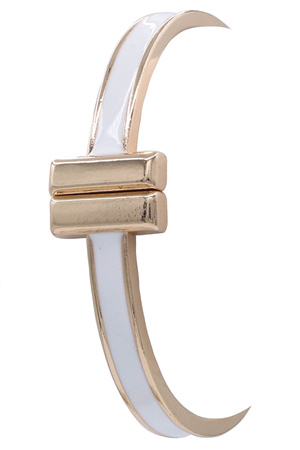 Metal Epoxy Bangle Bracelet