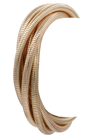 Metal Coil Tangle Stretch Bracelet