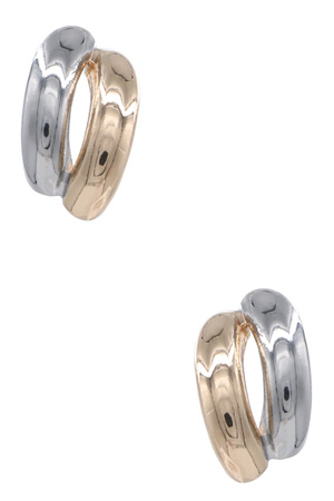 Metal Split Bar Stud Earrings