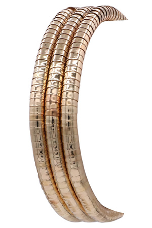 Metal Coil Stretch Bracelet Set