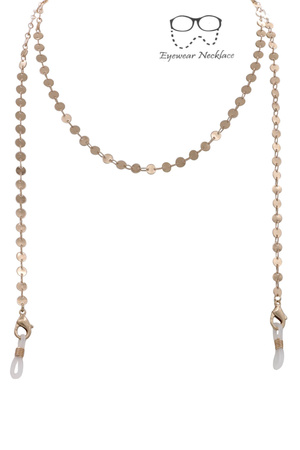 Metal Disc Linked Eyeglasses Chain