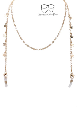Metal Star Charm Chain Linked Eyeglasses Chain