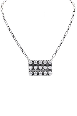 Western Rectangle Bubble Necklace