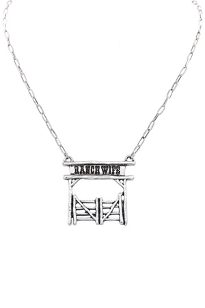 Western Ranch Wife Necklace