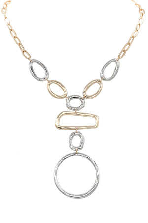 Metal Chain Multi Linked Necklace