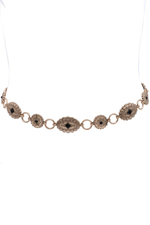 Rustic Glam  Southwestern Variegated Metal Concho Belt