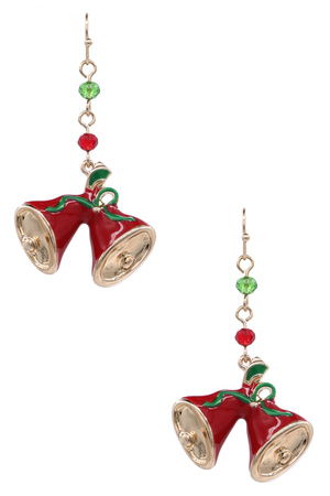 Christmas Bell Epoxy Earrings