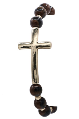 CCB Cross Semiprecious Bracelet