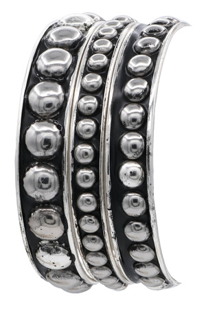 Stacked Western Bubble Bangles - Set of 3