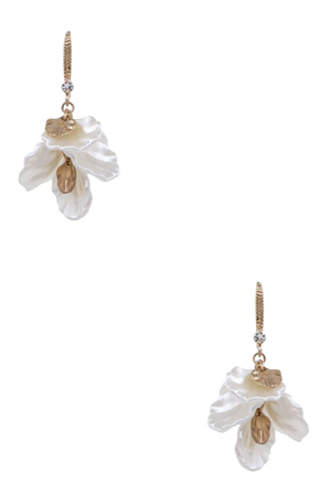 Clustered Mother of Pearl Statement Earrings