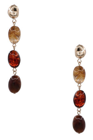 Colorful Acrylic Bead Drop Earrings