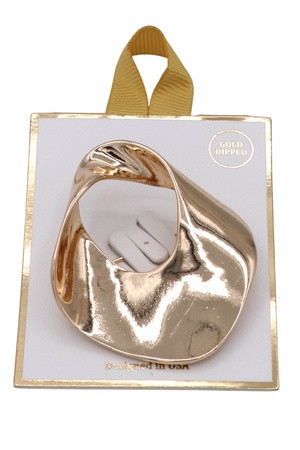 Twisted Metal Abstract Pin Brooch