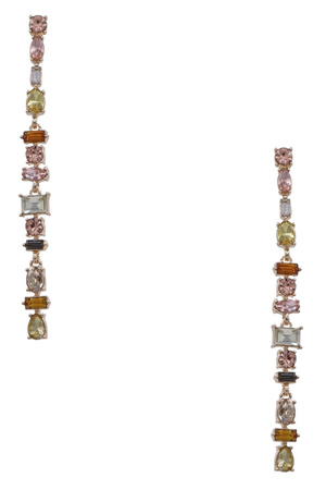 Elegant Multishape Crystal Linear Earrings